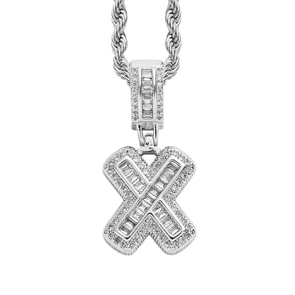 Heritage Architecture - Forever Yours - 18K Gold Ice Zircon Letter Necklace