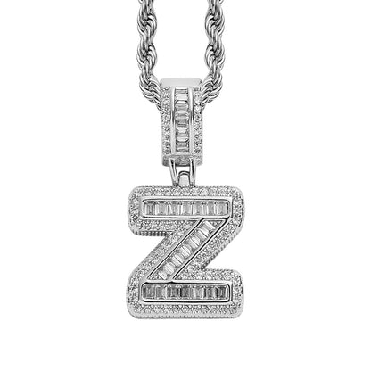 Heritage Architecture - Forever Yours - 18K Gold Ice Zircon Letter Necklace