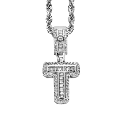 Heritage Architecture - Forever Yours - 18K Gold Ice Zircon Letter Necklace