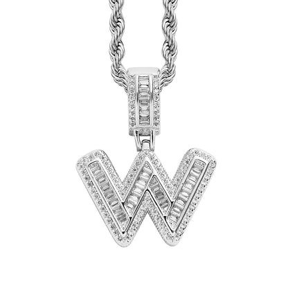 Heritage Architecture - Forever Yours - 18K Gold Ice Zircon Letter Necklace